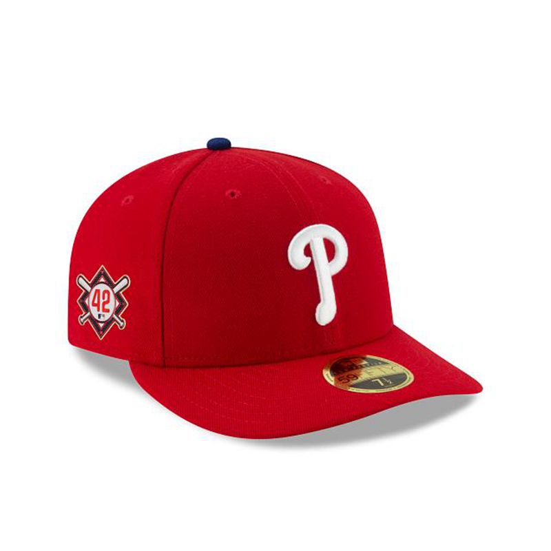 MLB Philadelphia Phillies Jackie Robinson Day Low Profile 59Fifty Fitted (BDS7325) - Red New Era Caps